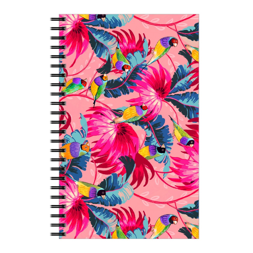 Tropical Jungle Birds - Pink Notebook | Shutterfly