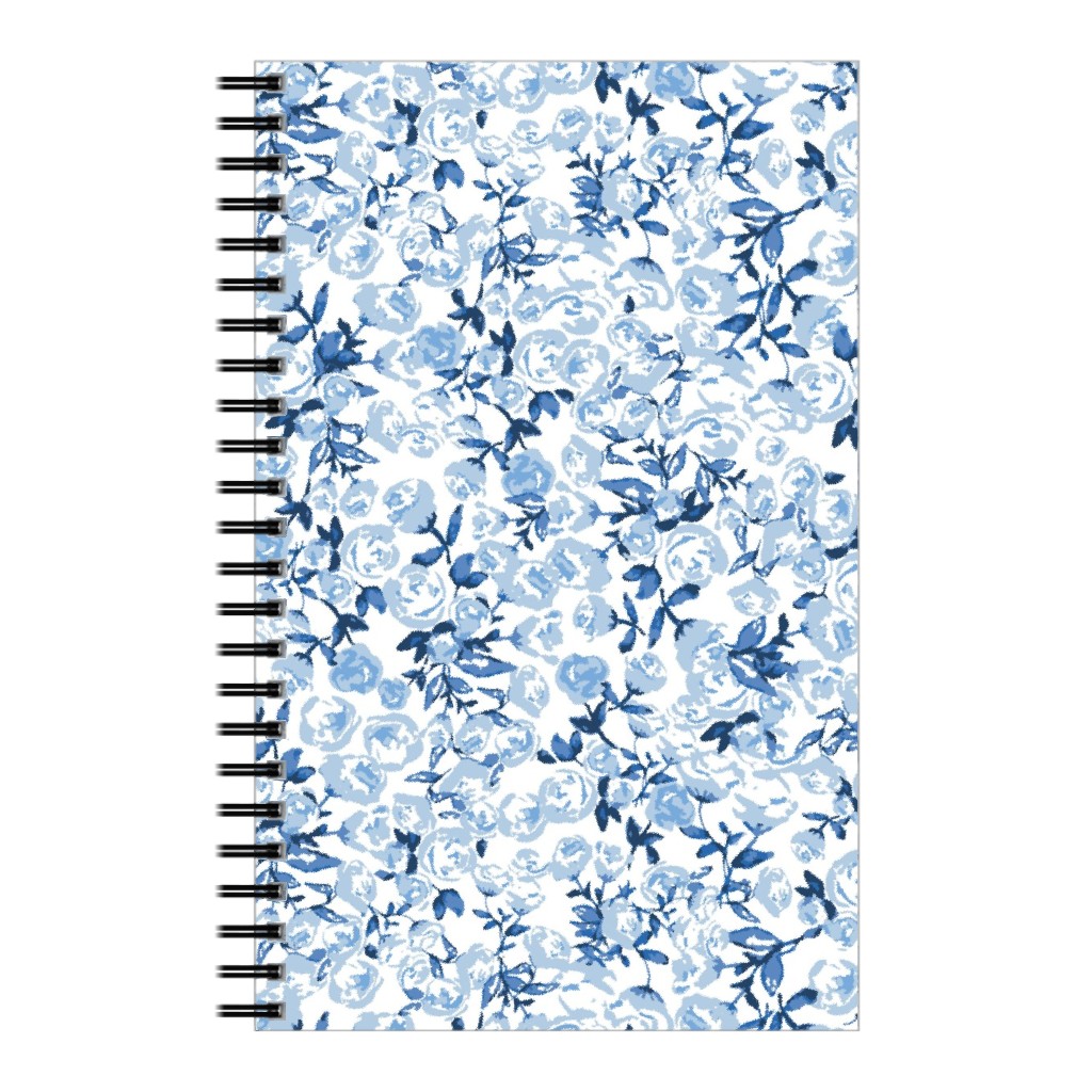a Thousand Roses - Blue Notebook, 5x8, Blue
