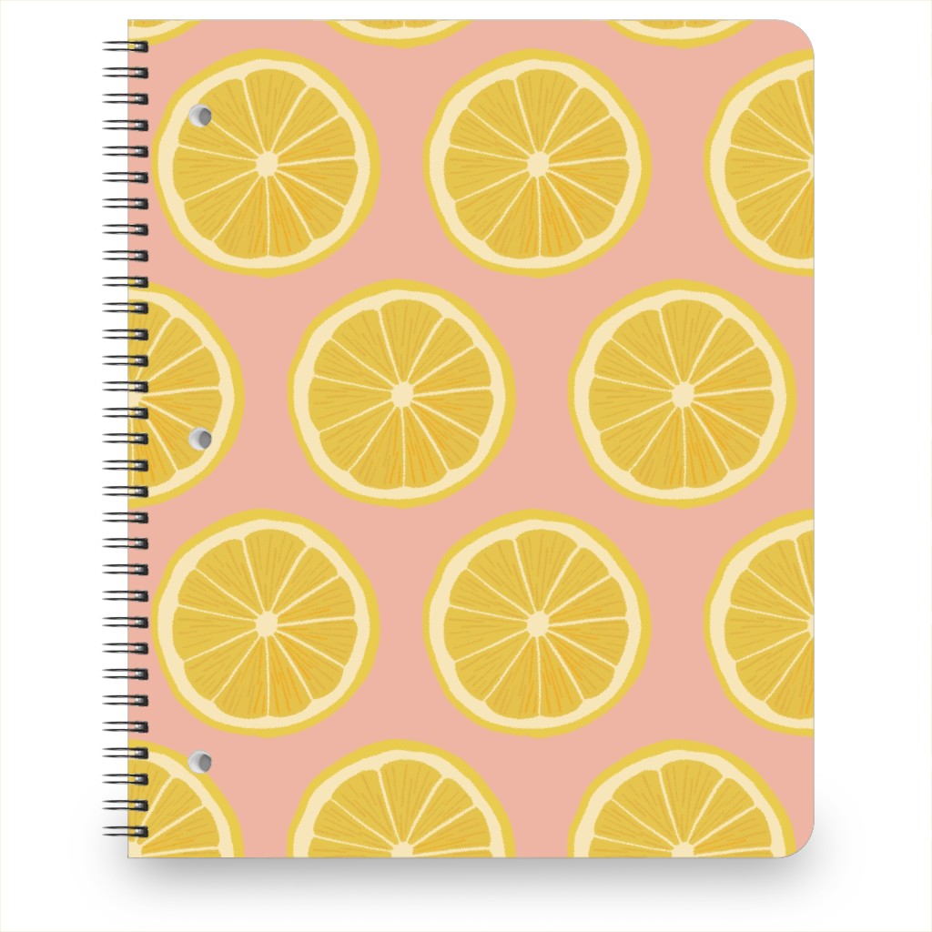 Lemon - Pink Notebook, 8.5x11, Pink