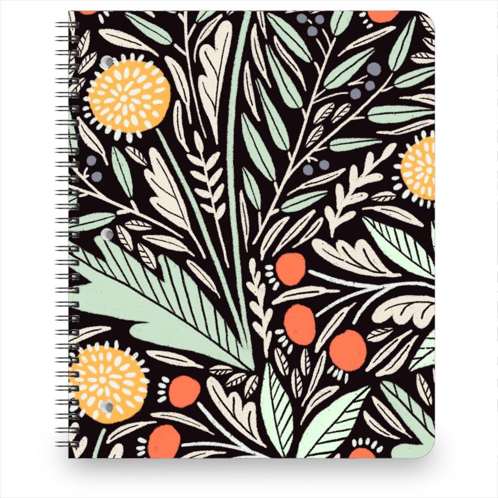 Astrid - Dark Notebook, 8.5x11, Multicolor