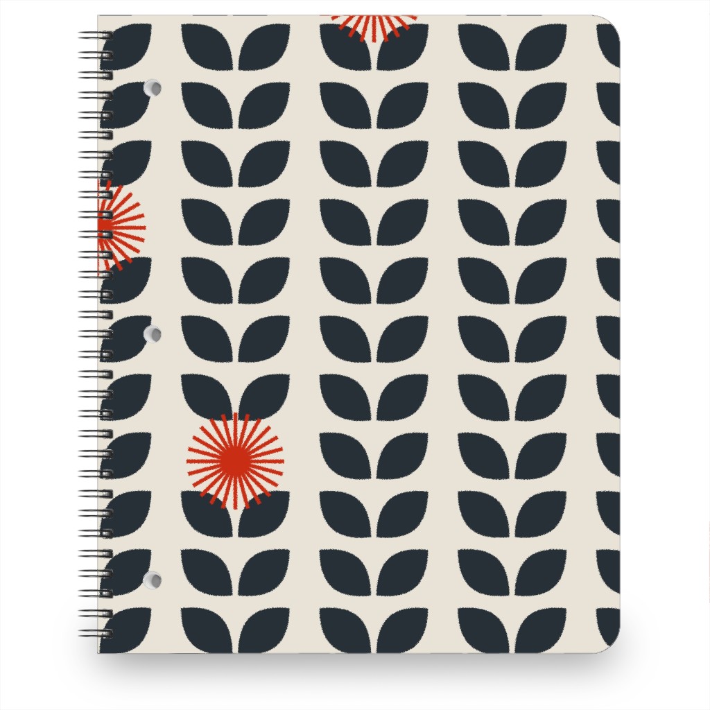 Scandinavian Climbing Vines - Neutral Notebook, 8.5x11, Beige