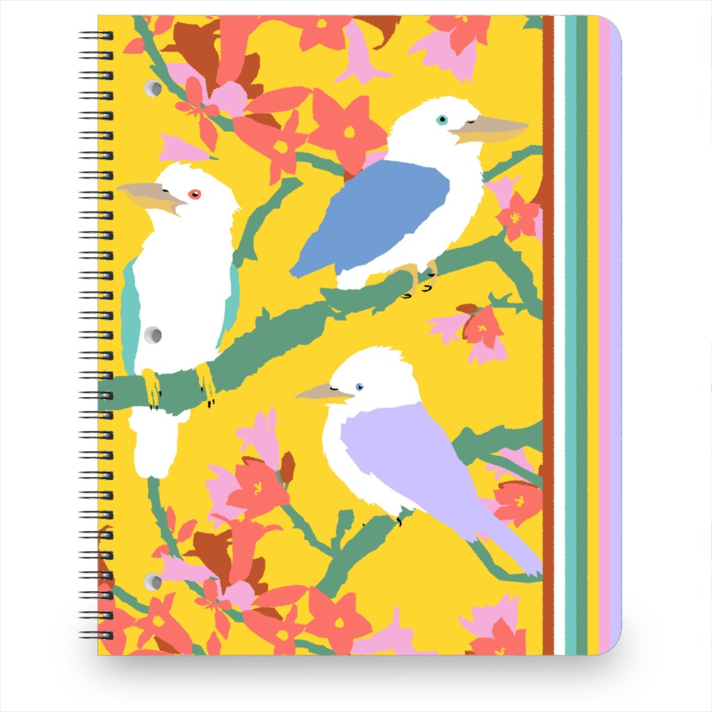 Kookaburra Bird - Multi Notebook, 8.5x11, Multicolor