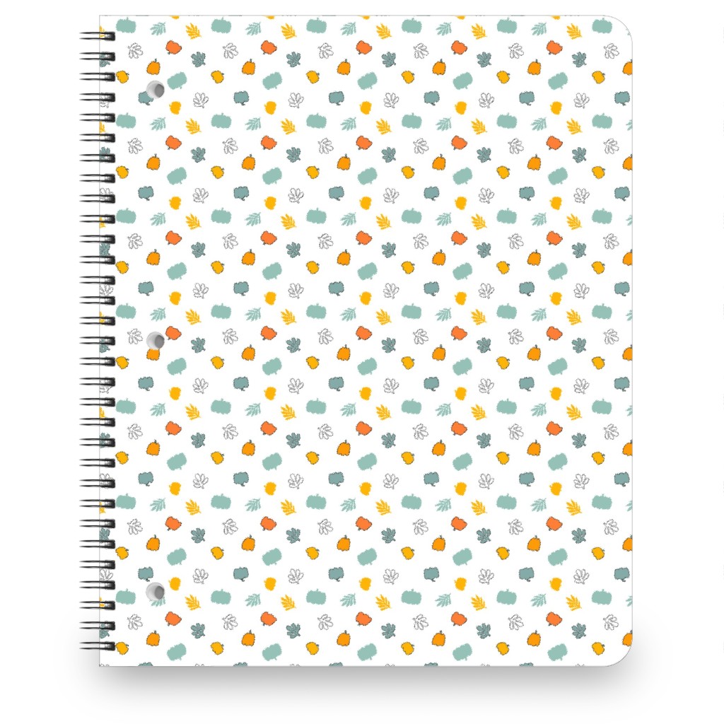 Autumn Harvest Vegetables - Light Notebook, 8.5x11, Multicolor