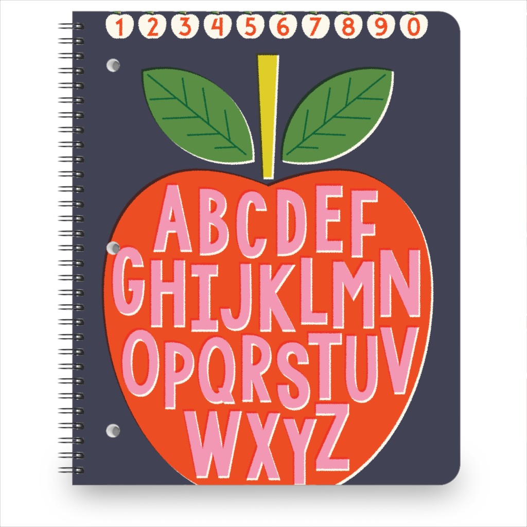 Now I Know My Abcs - Teacher Gift Notebook, 8.5x11, Red