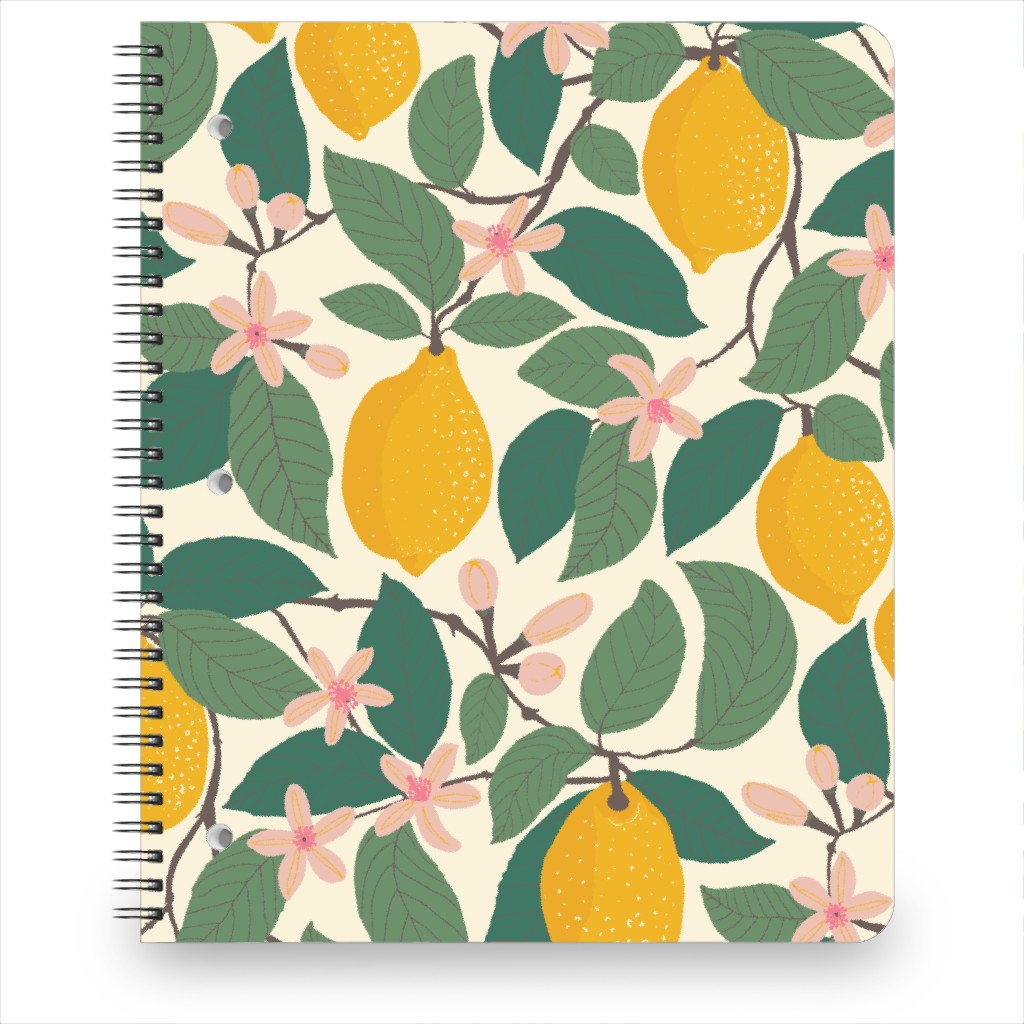 Lemon Tree - Yellow Notebook, 8.5x11, Yellow