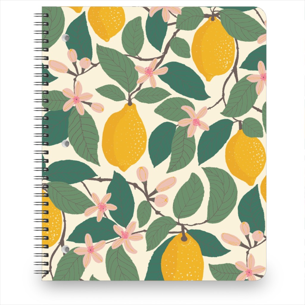 Lemon Tree - Yellow Notebook, 8.5x11, Yellow, Classic Yellow