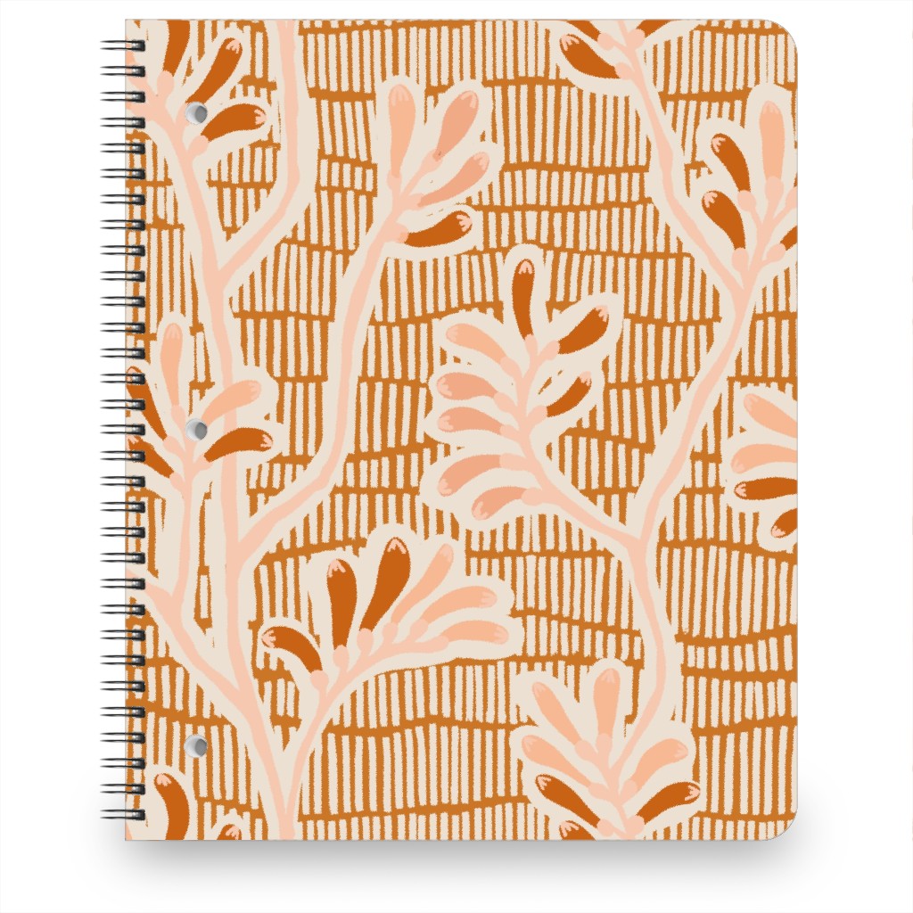 Kangaroo Paw - Floral Notebook, 8.5x11, Pink