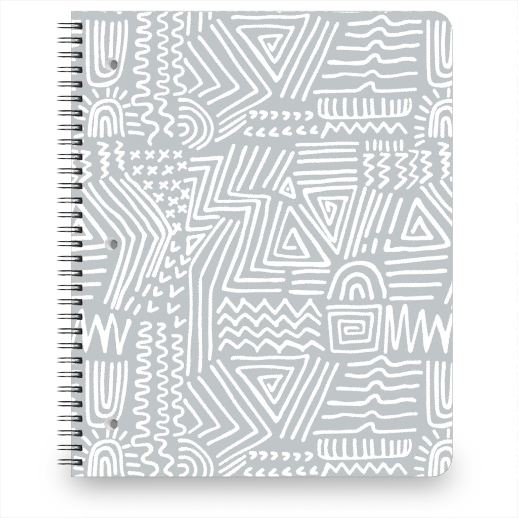 Spirited - Gray Notebook, 8.5x11, Gray