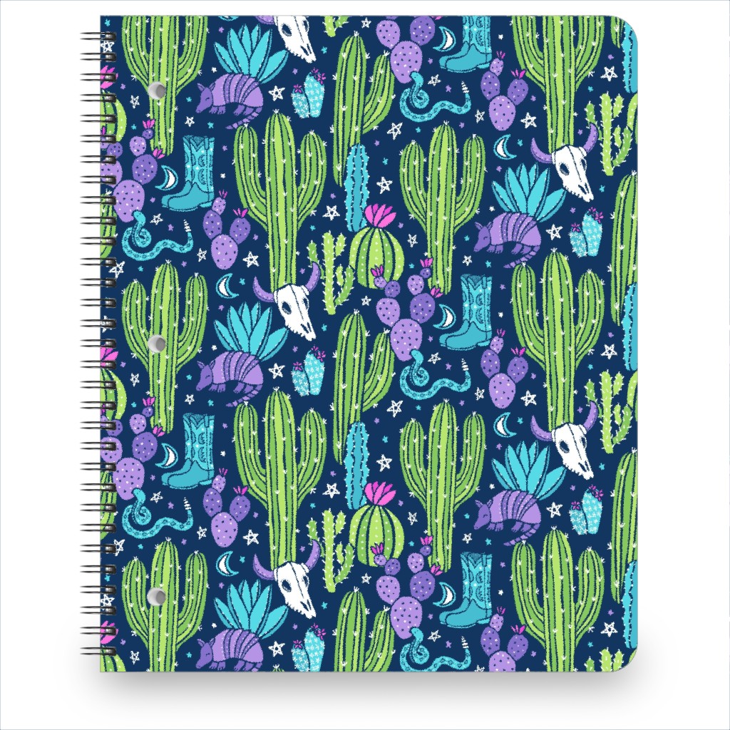 Old Desert Nights Notebook, 8.5x11, Green, Waterfall