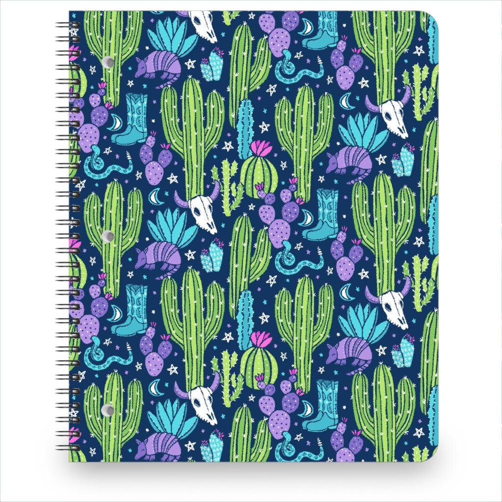 Old Desert Nights Notebook, 8.5x11, Green