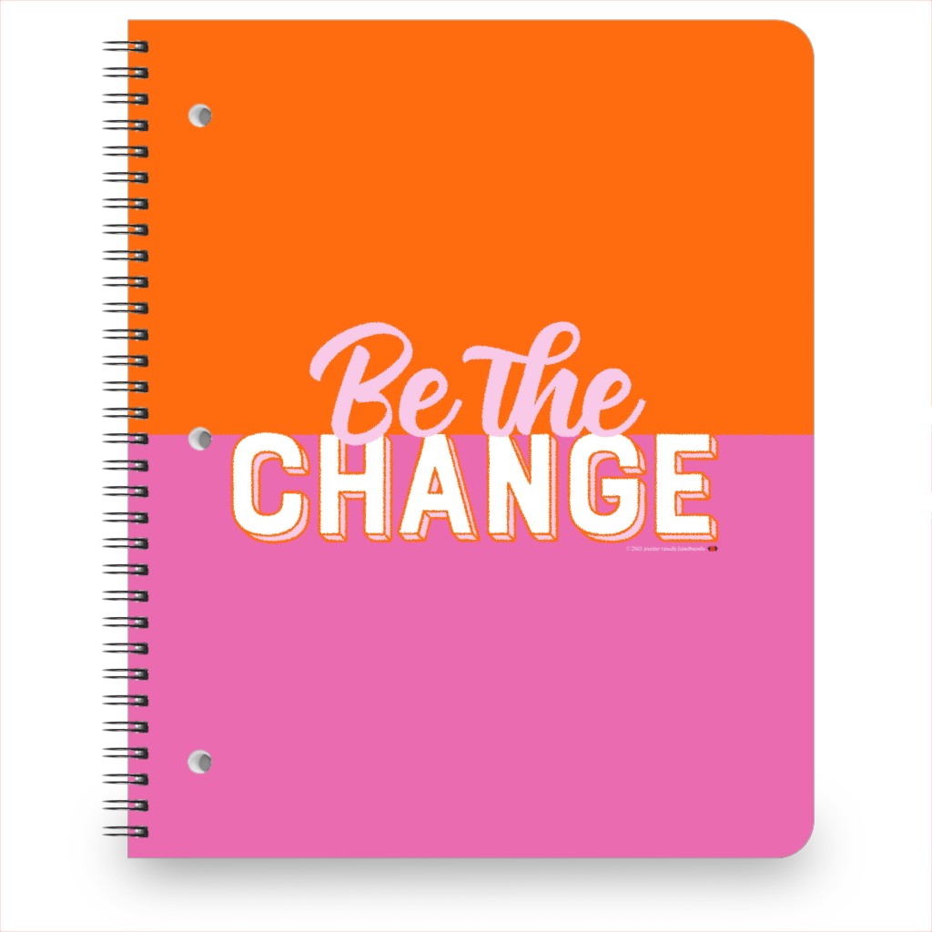 Be the Change Tea Towel & Wall Hanging Notebook, 8.5x11, Multicolor