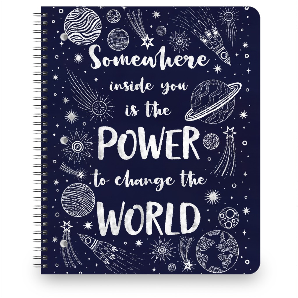 Somewhere Inside You Motivational Quote Notebook, 8.5x11