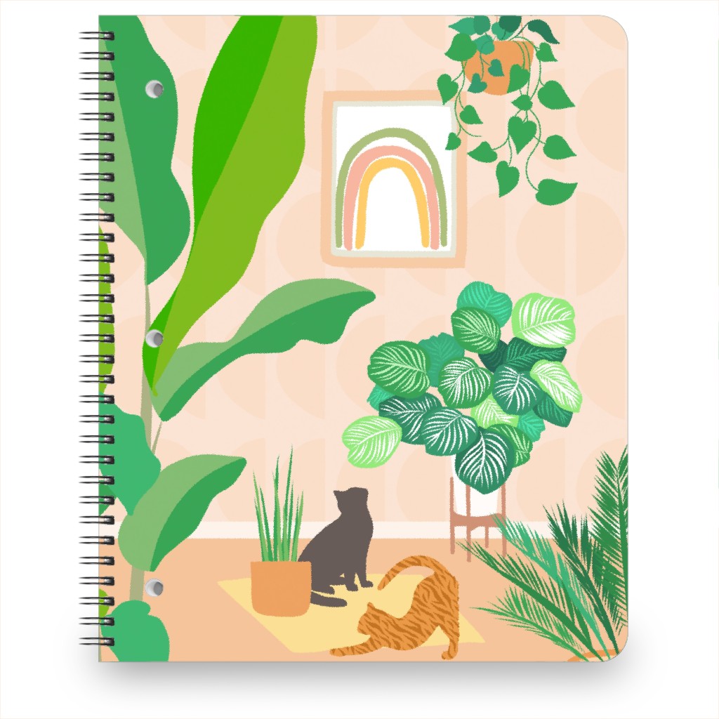 Home Green Home - Indoor Garden - Multi Notebook, 8.5x11, Multicolor