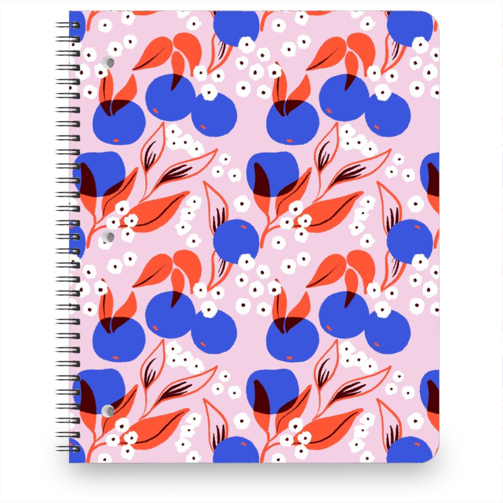 Abstract Fruits and Flowers - Multi Notebook, 8.5x11, Multicolor