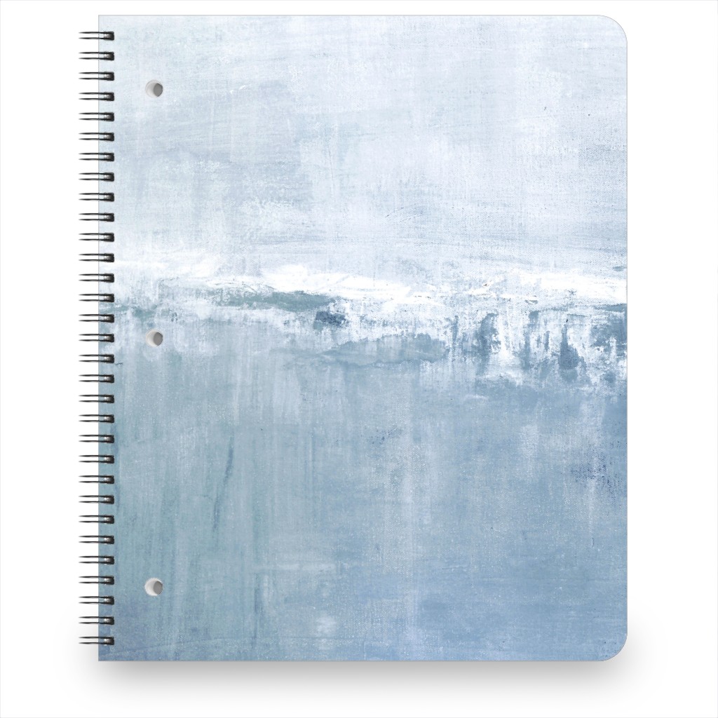 Left Tranquil Diptych - Blue Notebook, 8.5x11, Blue, True Blue