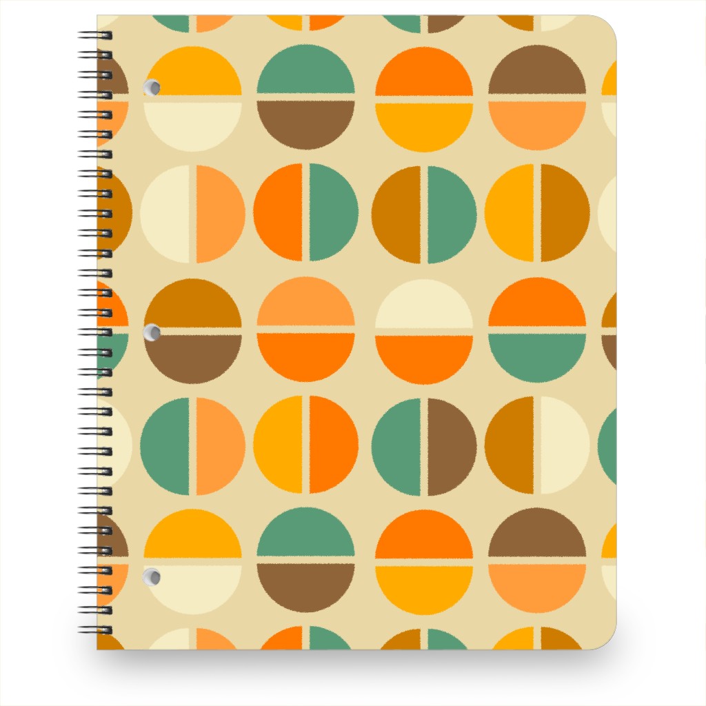 Mod Earths - Multi Notebook, 8.5x11, Multicolor