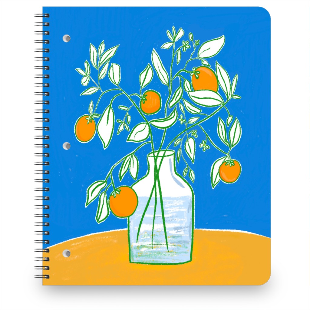 Fresh Squeezed - Multi Notebook, 8.5x11, Blue