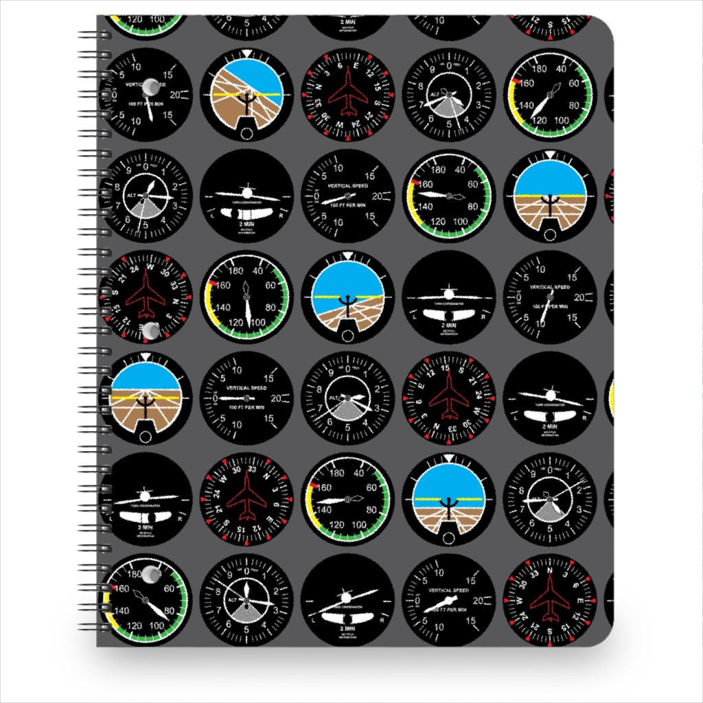 Flight Deck Notebook, 8.5x11, Gray