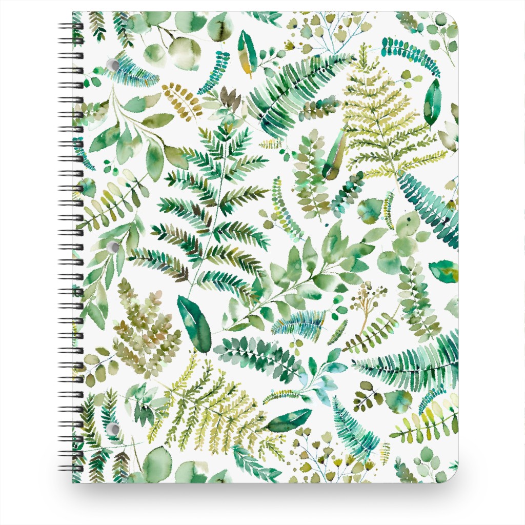 Botanical Collection - Green Notebook, 8.5x11, Green