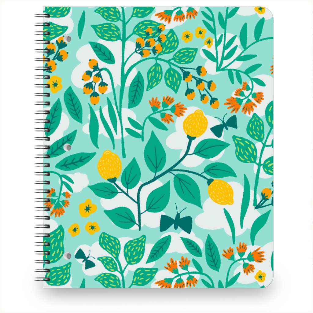 Color Garden - Green Notebook, 8.5x11, Green