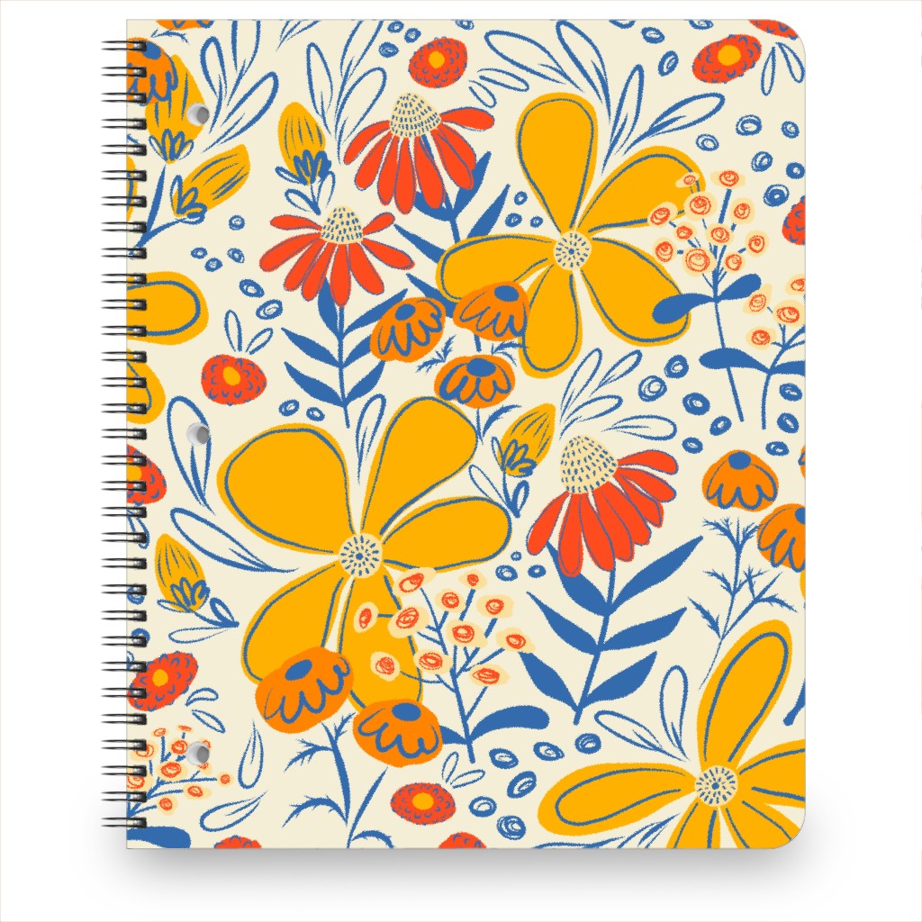 May Flowers - Multi Notebook, 8.5x11, Yellow, Classic Yellow
