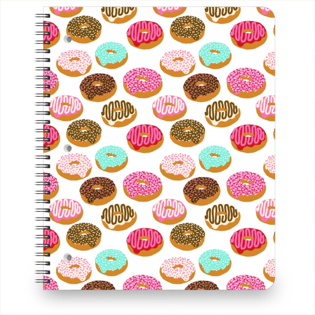 Donuts - Multicolor Notebook, 8.5x11, Multicolor