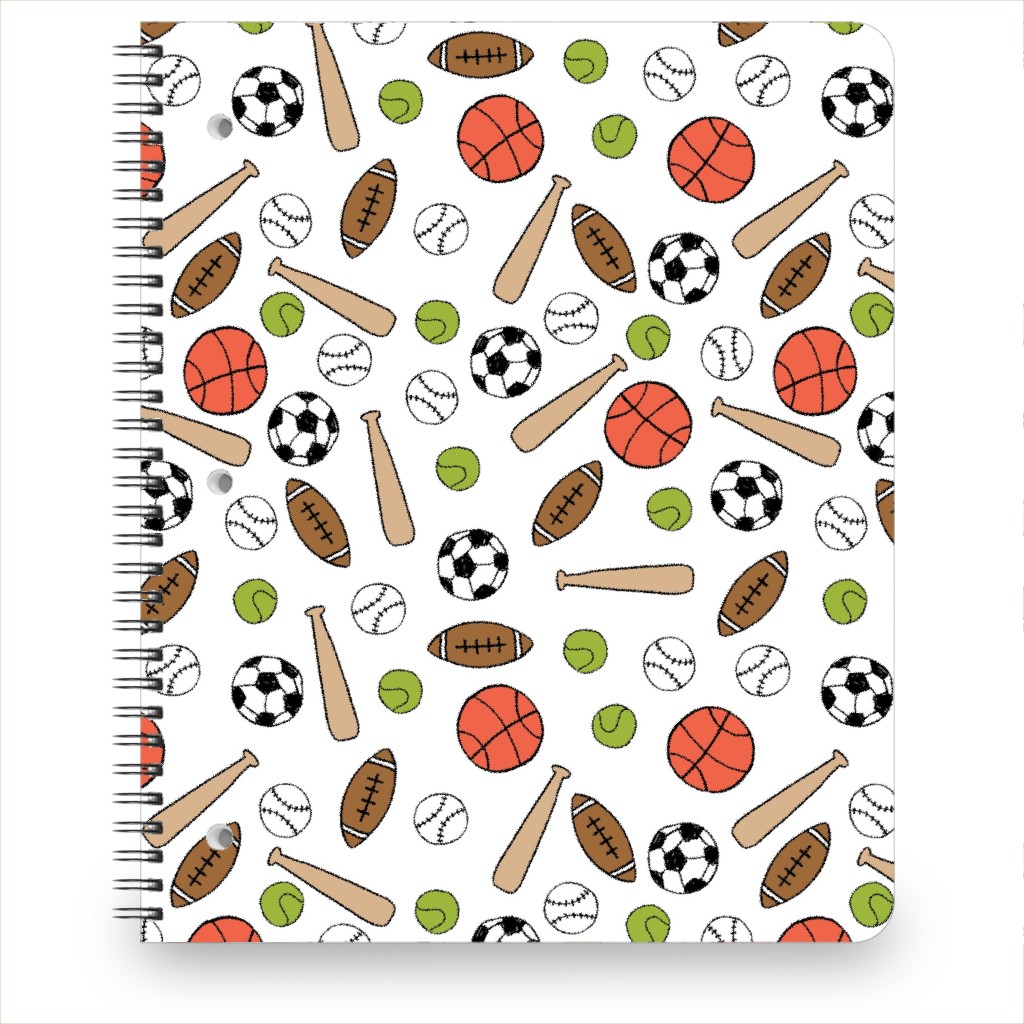 Sports - Multicolor Notebook, 8.5x11, Multicolor