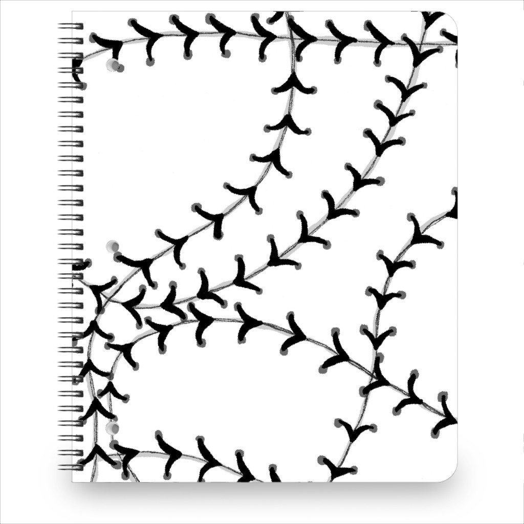 Ball Notebook, 8.5x11, White, White