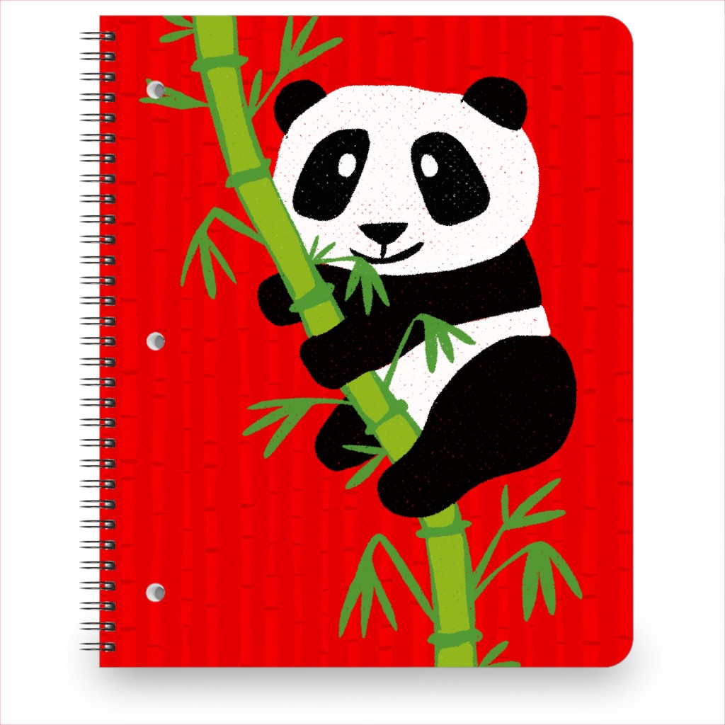 Bambooboo Notebook, 8.5x11, Red, Red