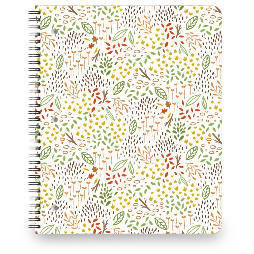 Tiny Leaves - Multi Notebook, 8.5x11, Multicolor