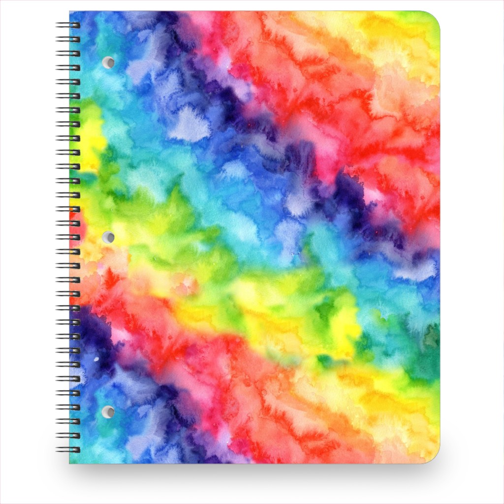 Rainbow Watercolor Wash Notebook, 8.5x11, Multicolor