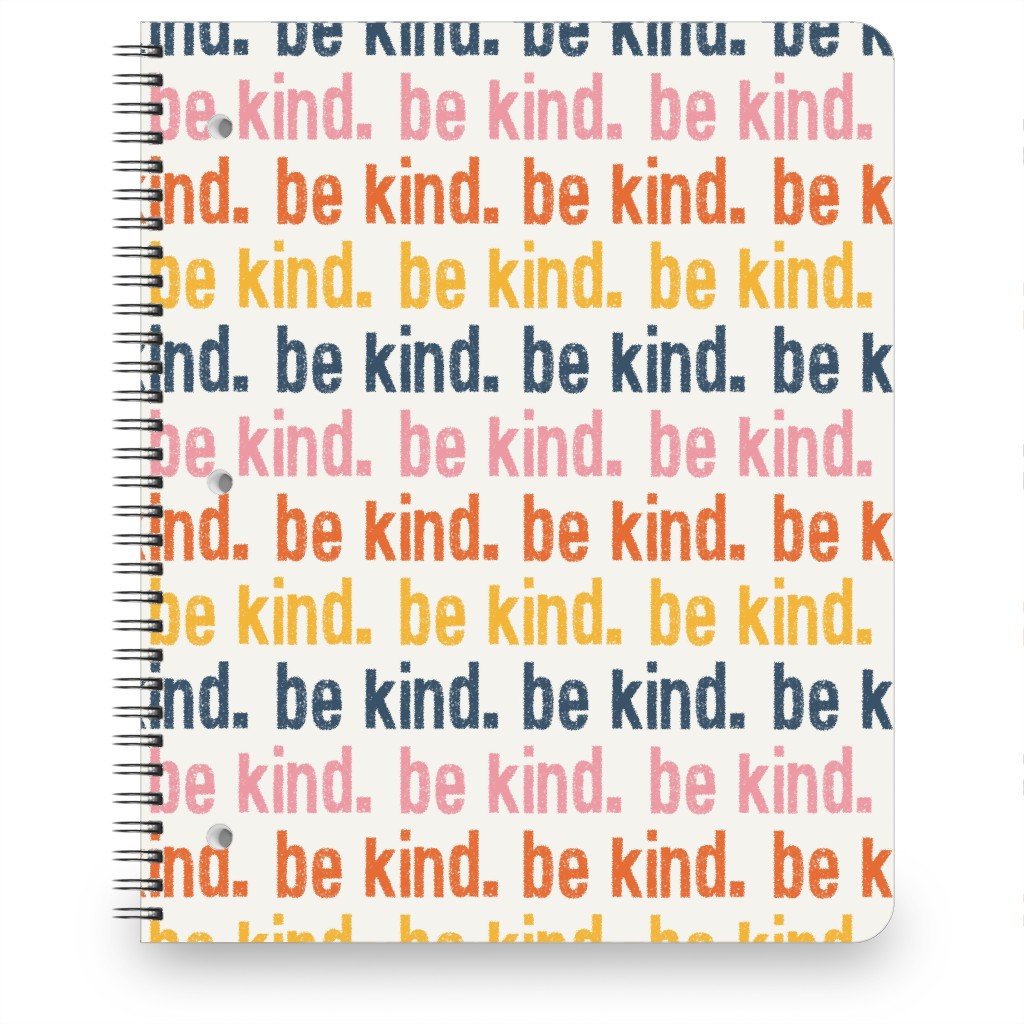 Be Kind - Multi Notebook, 8.5x11, Multicolor