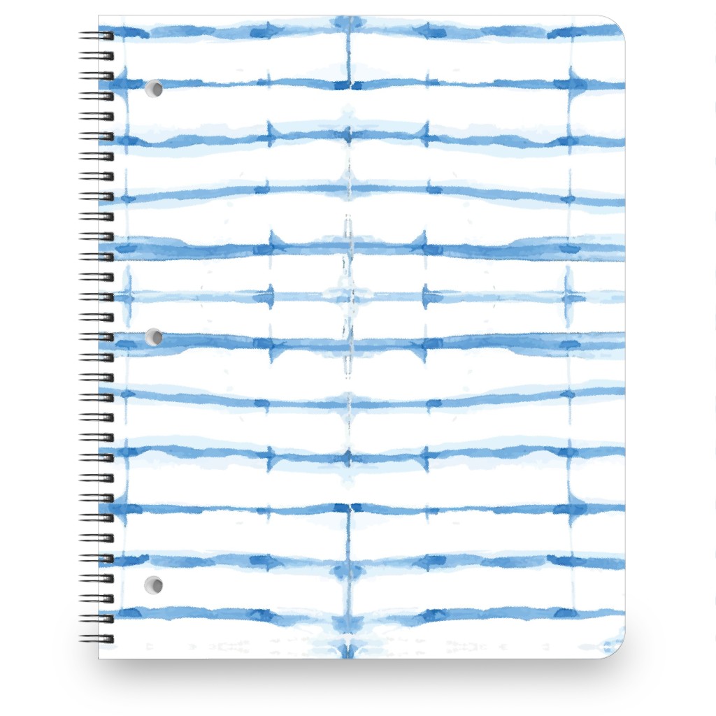 Shibori - Blue Notebook, 8.5x11, Blue, True Blue