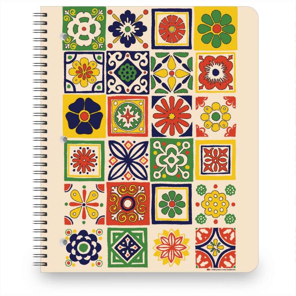 Talavera Notebook, 8.5x11, Multicolor, Eggyolk