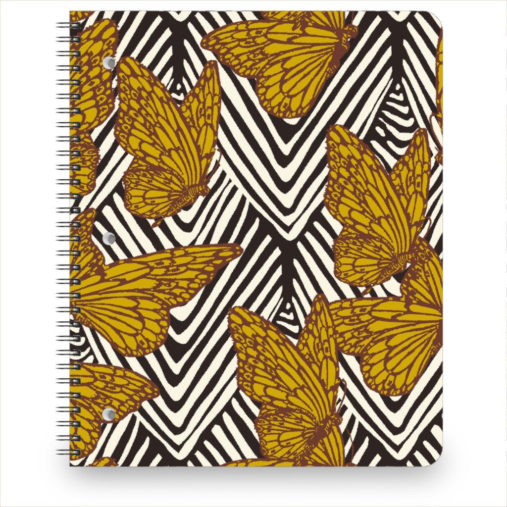 Enchanted Butterfly - Gold Notebook, 8.5x11, Yellow, Classic Yellow