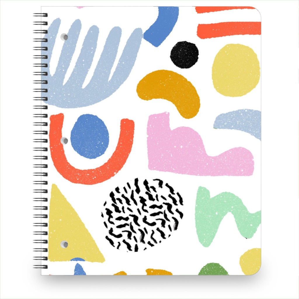 Happy Blocks Notebook, 8.5x11, Multicolor