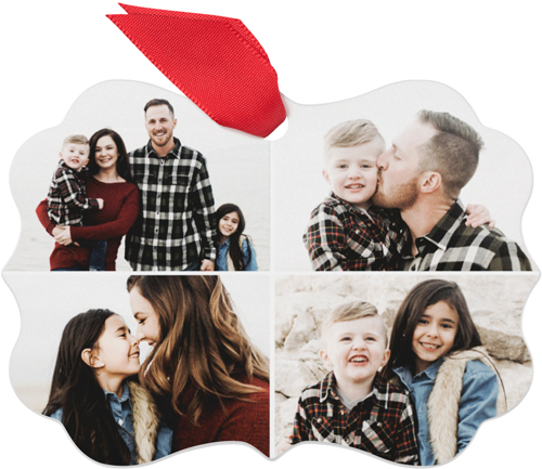 Gallery of Four Metal Ornament, Multicolor, Rectangle Bracket, multi