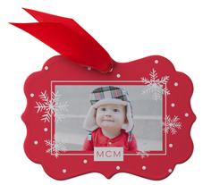 babys first year christmas metal ornament