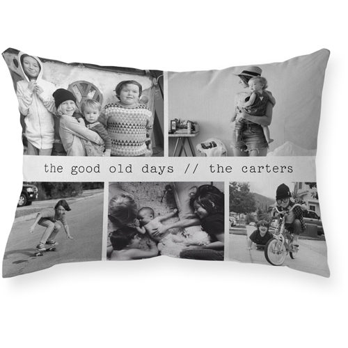 Caption Gallery of Five Outdoor Pillow, 14x20, Double Sided, Multicolor