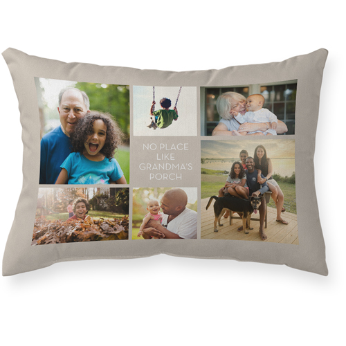 Gallery of Six Outdoor Pillow, 14x20, Single Sided, Multicolor