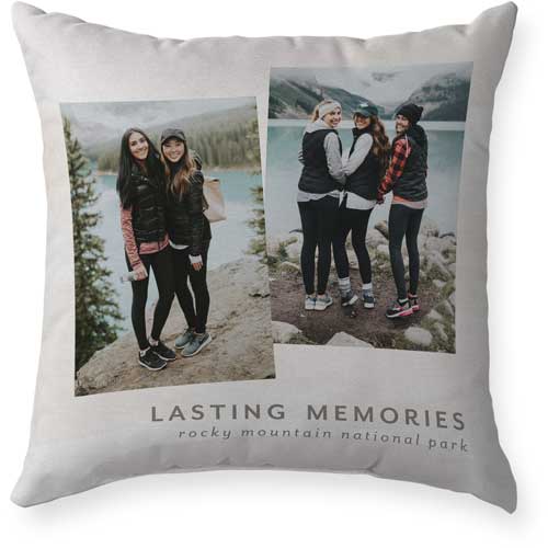 Gallery of Two Outdoor Pillow, 18x18, Double Sided, Multicolor