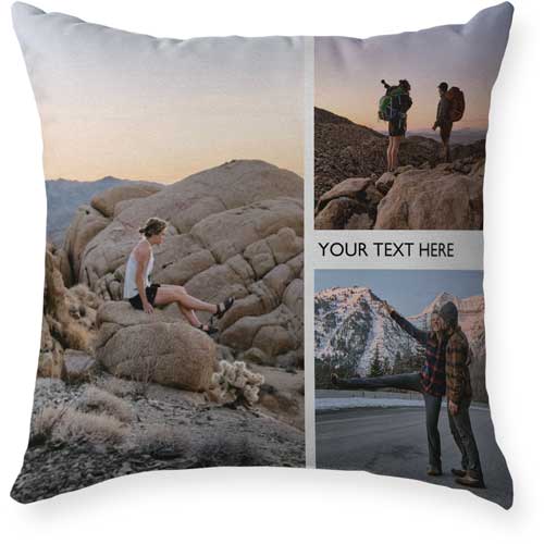 Gallery of Three Outdoor Pillow, 18x18, Single Sided, Multicolor