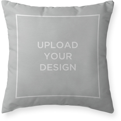 Upload Your Own Design Outdoor Pillow, 20x20, Double Sided, Multicolor