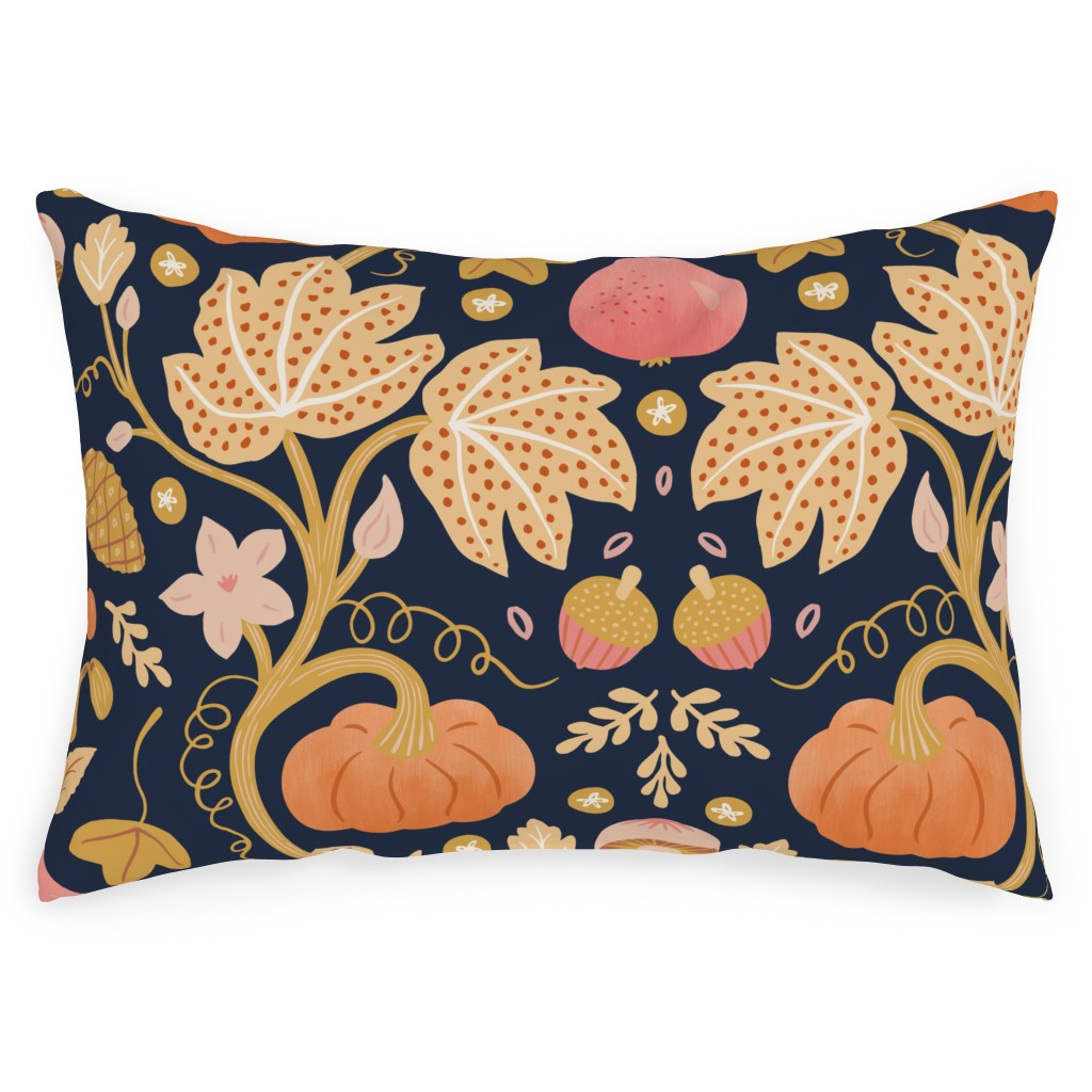 Autumn Gold - Multi Outdoor Pillow, 14x20, Single Sided, Orange