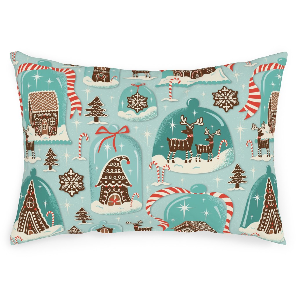 Outdoor christmas throw online pillows