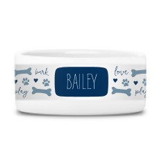 personalized puppy bowls