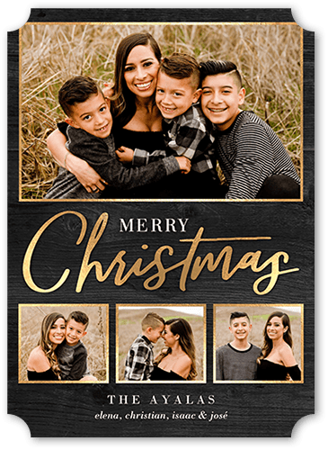 Togetherness Holiday Card, Grey, 5x7, Christmas, Signature Smooth Cardstock, Ticket