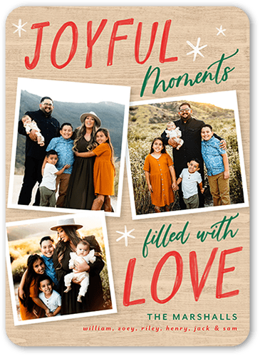 Moving Moments Holiday Card, Rounded Corners