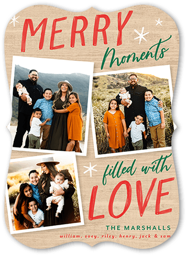 Moving Moments Holiday Card, Brown, 5x7 Flat, Christmas, Pearl Shimmer Cardstock, Bracket