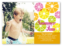 citrus sweet summer invitation 5x7 photo